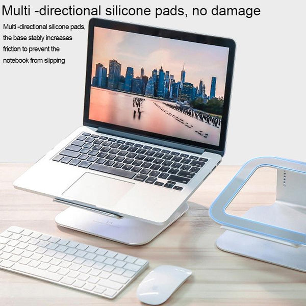 Aluminum Laptop Stand 360 Rotation Ergonomic 10 17 Inch For Macbook Air Pro Other Laptop & Desktop Accs