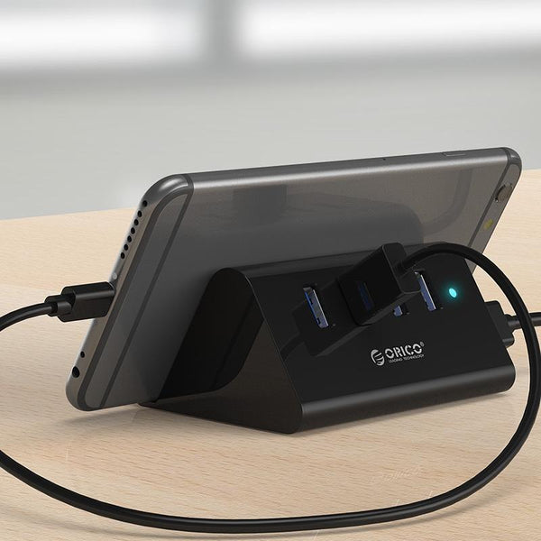 Desktop Usb 3.0 Hub With Phone / Tablet Holder & Led Indicator Usb Cables Hubs & Adapters