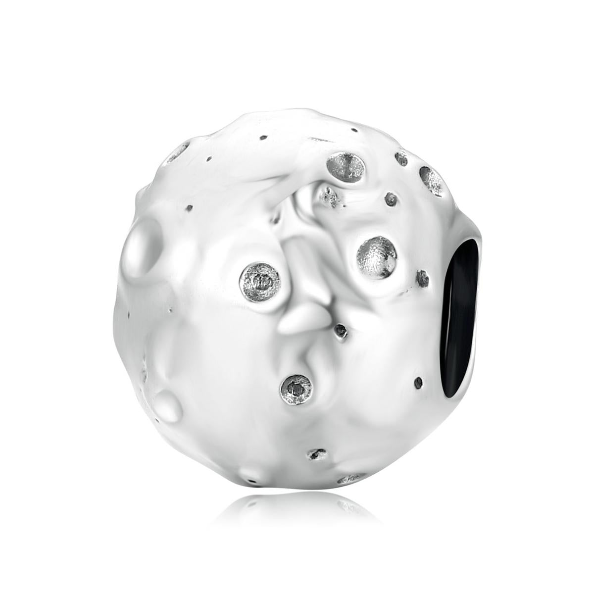 925 Sterling Silver Moon Beads For Diy Bracelets & Necklaces Charms & Pendants