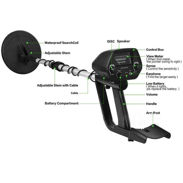 Underground Metal Detector Detects Up To 30 Centimetres Electronics Equipment Metal Detectors
