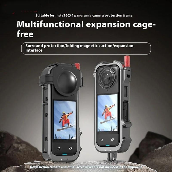 Expand Your Insta360 X4 Action Camera With Rabbit Cage Bracket For Audio And Video Other Camera & Photo Accs
