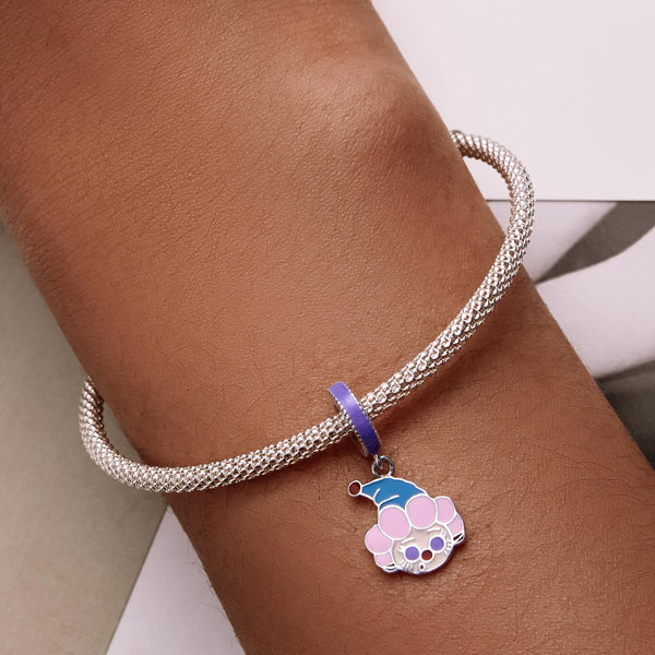 925 Sterling Silver Clown Pendant For Diy Bracelets & Necklaces Charms & Pendants