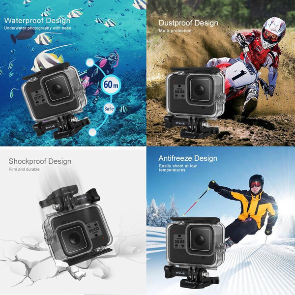 Waterproof Diving Case For Gopro Hero8 60M Depth Underwater Cases & Housings