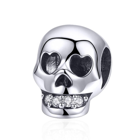 925 Sterling Silver Surprise Skull Bead For Diy Bracelet Craft Beads