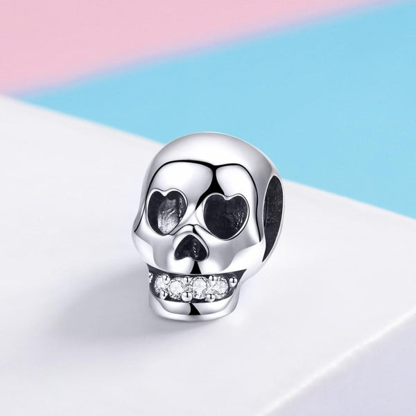 925 Sterling Silver Surprise Skull Bead For Diy Bracelet Craft Beads