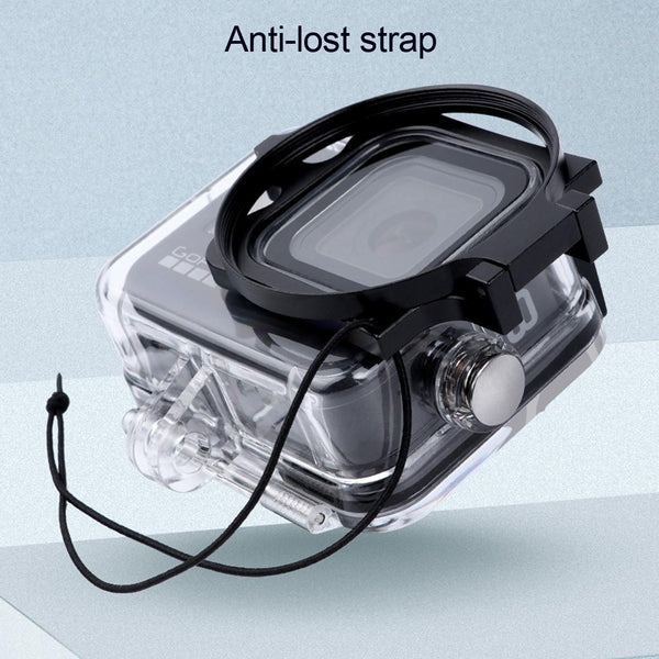 Parallel Deals Waterproof Case With Lens Cap For Gopro Hero8 58Mm Filter Adapter Camera Cases Bags & Covers