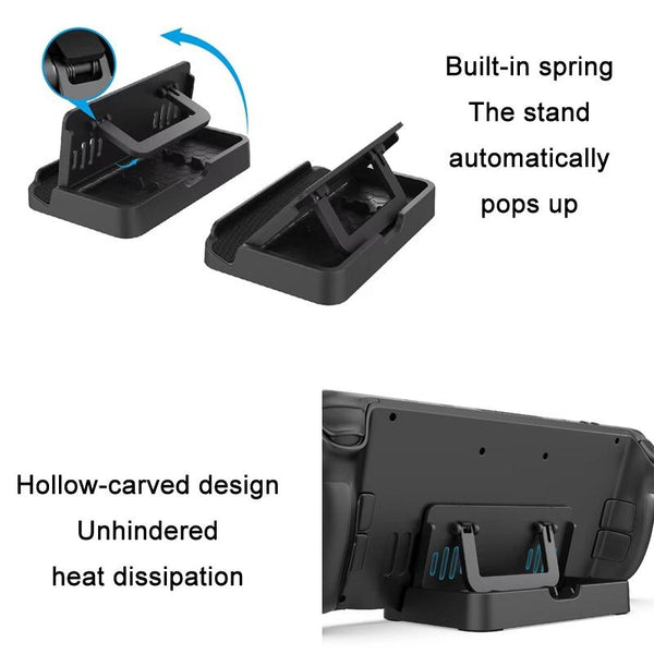 Folding Stand + Trackpad Sticker Set For Steam Deck Mounts & Stands