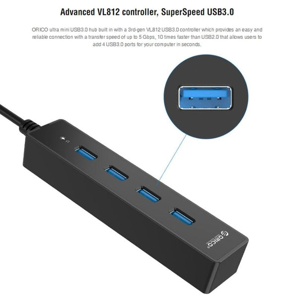 4 Port Usb 3.0 Hub For Fast Data Transfer Usb Cables Hubs & Adapters