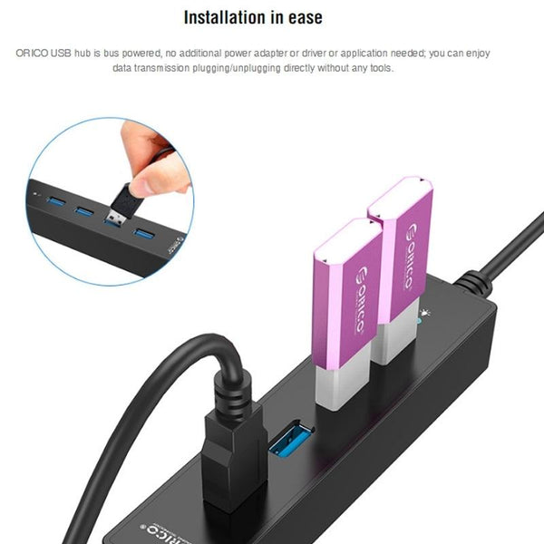 4 Port Usb 3.0 Hub For Fast Data Transfer Usb Cables Hubs & Adapters