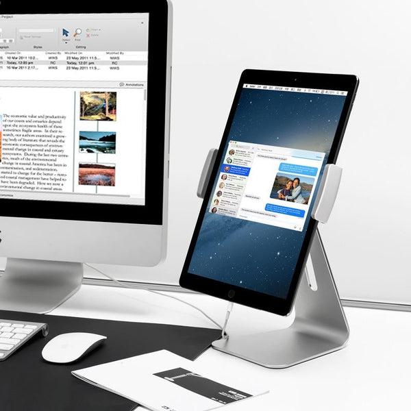 360 Degree Rotating Aluminum Tablet Stand Universal 7 13 Inch Mounts Stands & Holders