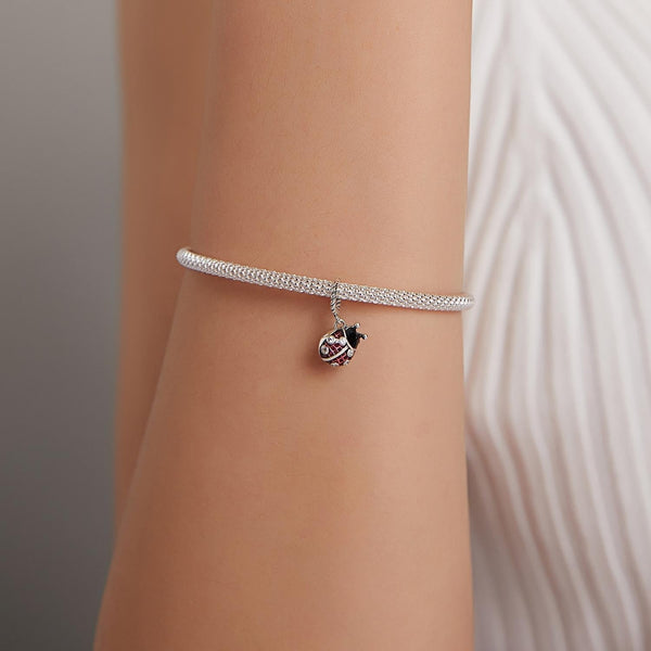 925 Sterling Silver Ladybug Pendant For Bracelets & Necklaces Necklaces & Pendants