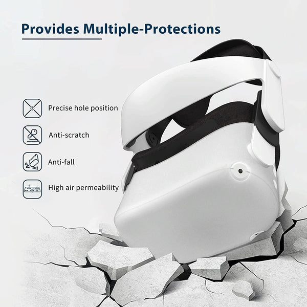 Non Slip Silicone Cover For Oculus Quest 2 Vr Smartphone Vr Headsets