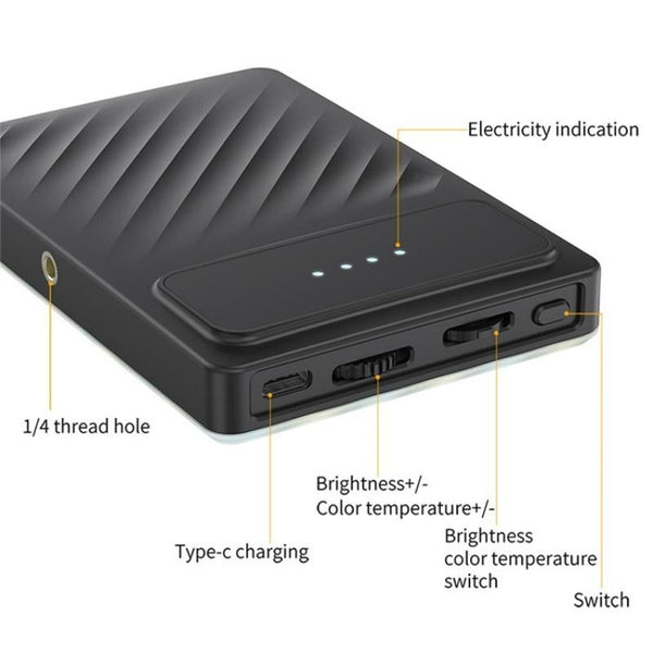 24 Effects Rgb Pocket Fill Light For Mobile Devices And Audio Video Accessories Selfie Lights