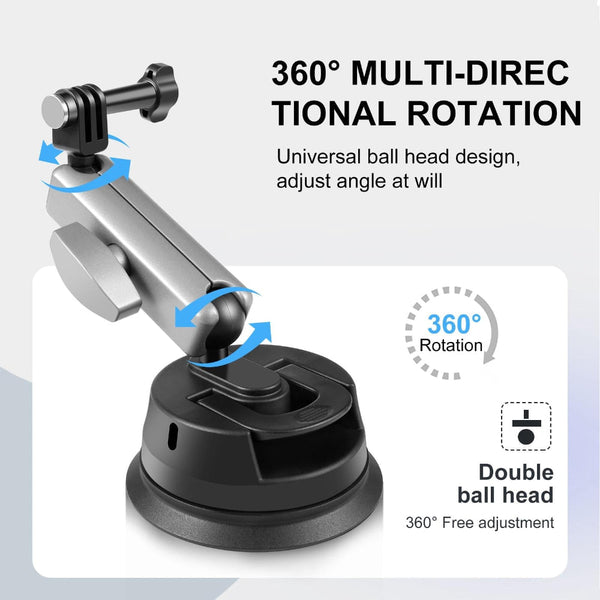 Suction Cup Arm Mount With Adapter And Screw For Audio Video Equipment Other Camera & Photo Accs