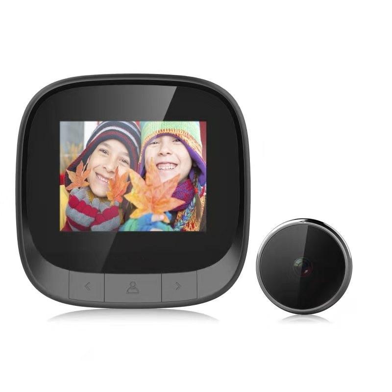 2.4 Screen Digital Peephole Viewer With 0.3Mp Camera And Door Bell Smart Doorbells