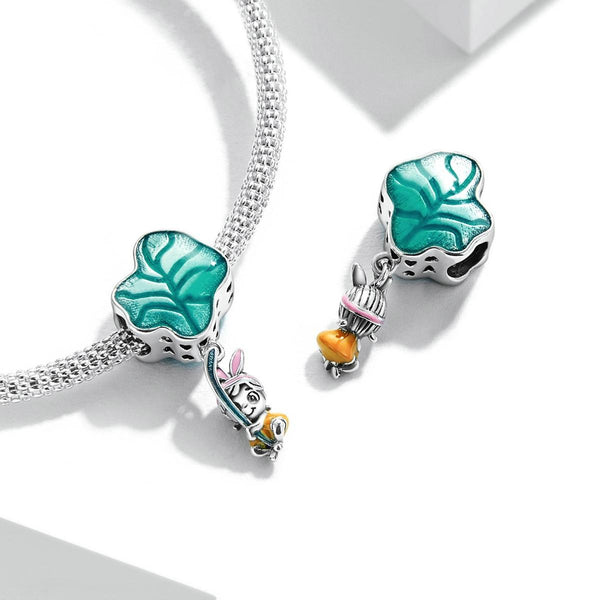 925 Sterling Silver Chilean Big Leaf Pendant Charms & Pendants