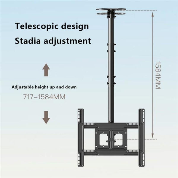 Telescopic Tv Hanger For 32 65 Inch Lcd Ceiling Mount Tv Stands & Mounts