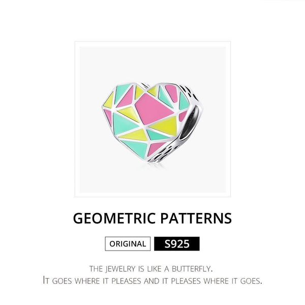 925 Sterling Silver Heart Beads For Diy Bracelets & Necklaces Charms & Pendants