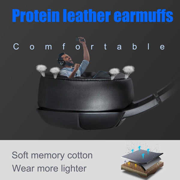 Surround Gaming Headset With Mic & Rgb Lights Headsets
