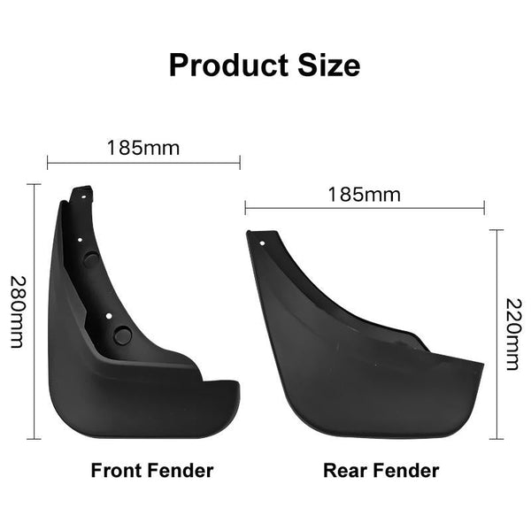 For Mazda 2 Hatchback 2007 2012 4Pcs / Set Car Auto Soft Plastic Splash Flaps Fender Guard Fenders & Mud Guards