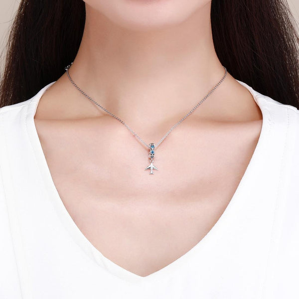 925 Sterling Silver Diy Airplane Star Pendant Charms & Pendants