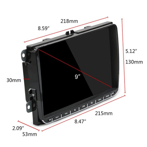 9 Inch Android 6.0 Car Mp5 Player For Volkswagen Gps Bluetooth Fm Mirror Link Europe Map Other Car Audio