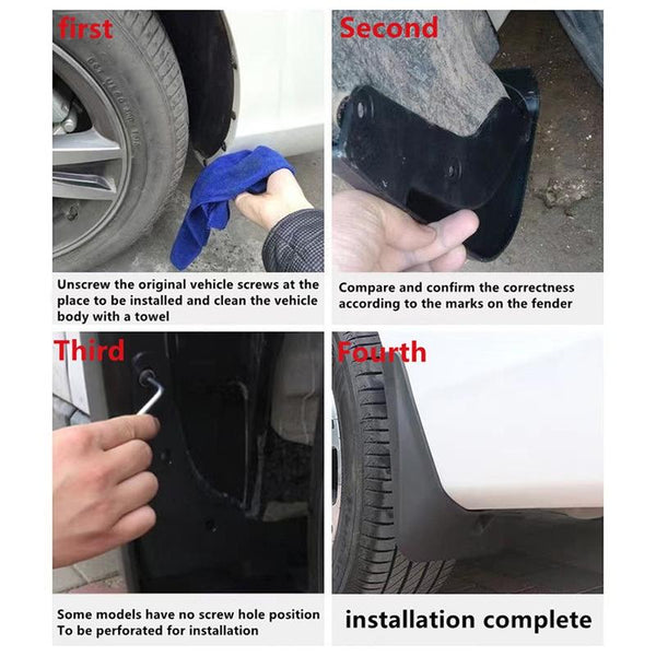 For Haval Jolion 2021 4Pcs / Car Auto Soft Plastic Splash Flaps Fender Guard Fenders & Mud Guards