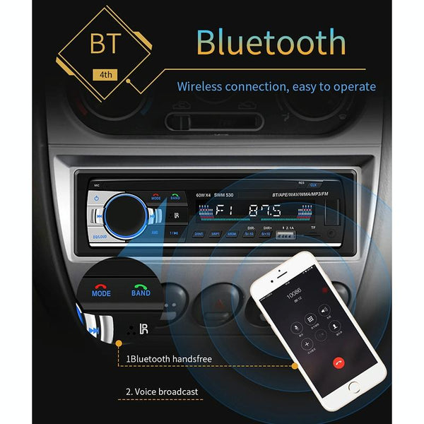 12V Car Dual Usb Charger Radio Receiver Mp3 Player Fm & Bluetooth Remote Control Ipods & Mp3 Players