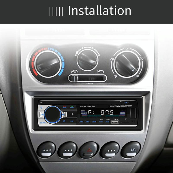 12V Car Dual Usb Charger Radio Receiver Mp3 Player Fm & Bluetooth Remote Control Ipods & Mp3 Players