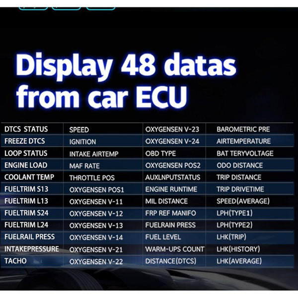Car Hud Display Compass Speed Temp Voltage Alarm Navigation Obd2 + Locator Technology Other Car Video
