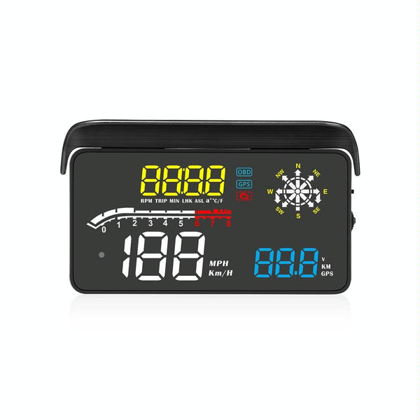Car Obd2 Hud Head Up Display Gps Speed Meter With Voltage And Water Temp Alarm Other Instruments & Gauges