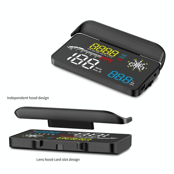 Car Obd2 Hud Head Up Display Gps Speed Meter With Voltage And Water Temp Alarm Other Instruments & Gauges