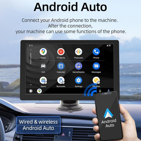 Universal Hd Mp5 Player With Reversing Monitor Rear View Monitors/Cams & Kits