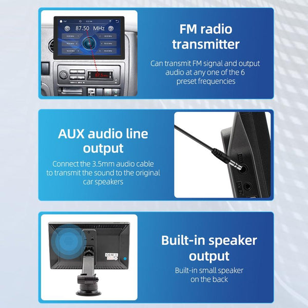 Universal Hd Mp5 Player With Reversing Monitor Rear View Monitors/Cams & Kits