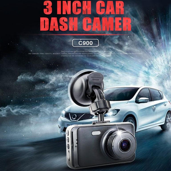 1080P Hd Dual Lens Driving Recorder With Motion Detection 3 Inch Video In Dash Units W/O Gps