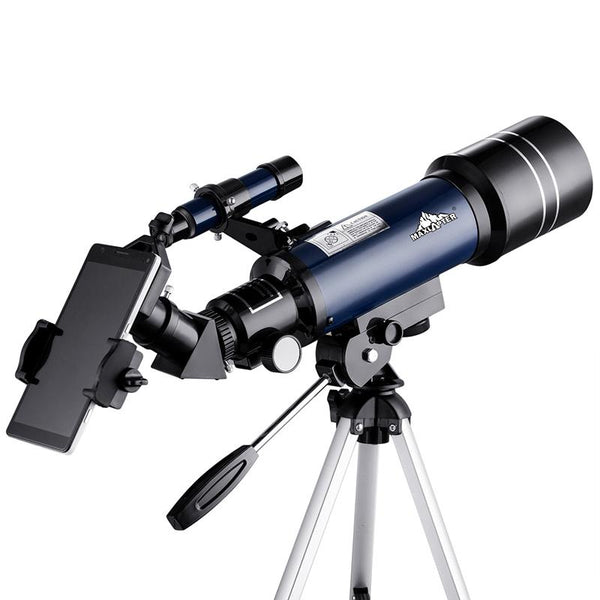 High Definition Astronomical Telescope With Tripod And Phone Clip Dark Blue Telescopes