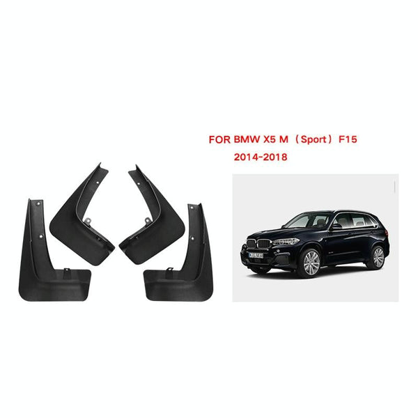 For Bmw X5 M Sports F15 2014 2018 4Pcs / Car Auto Soft Plastic Splash Flaps Fender Guard Fenders & Mud Guards