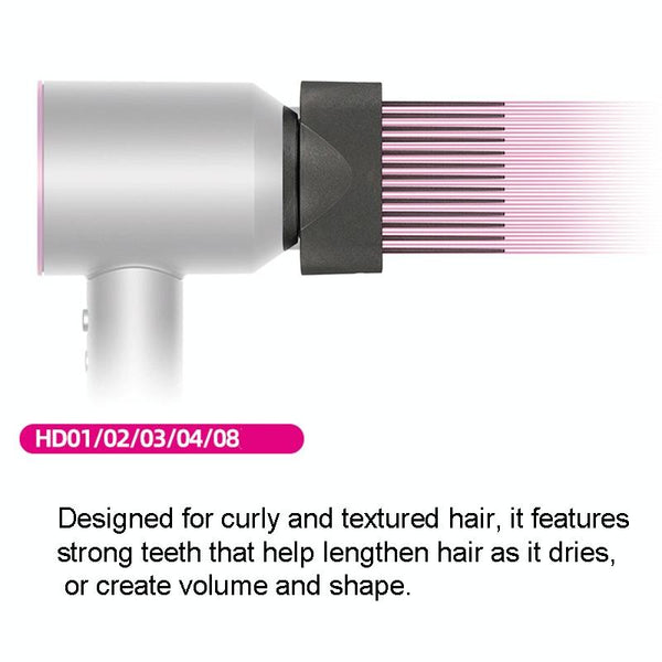 Dyson Hair Dryer Styling Tool With Wide Tooth Comb And Smoothing Nozzle Hair Dryers