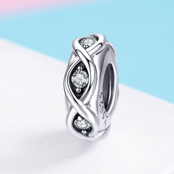 925 Sterling Silver Zircon Beaded Diy Bracelet Beads Charms & Pendants