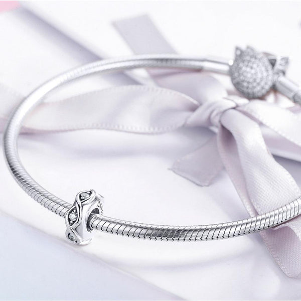 925 Sterling Silver Zircon Beaded Diy Bracelet Beads Charms & Pendants