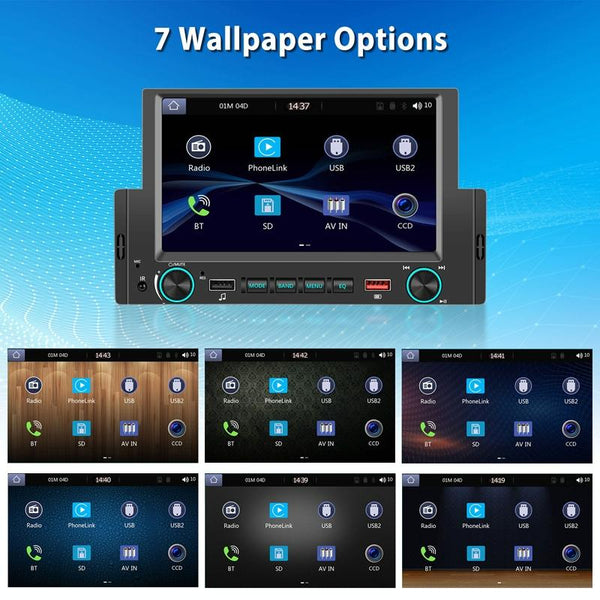 6.2 Inch Single Butt Carplay Monitor Universal Wired Mp5 Player + Ahd Camera Rear View Monitors/Cams & Kits