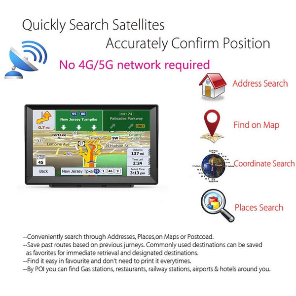 8 Inch Car Locator Technology Navigator 9 Screen Bluetooth Africa Map Germany Other Car Audio