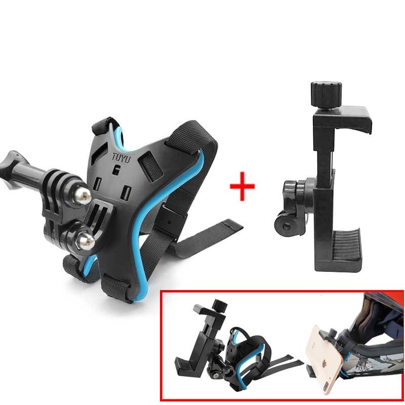 Motorcycle Helmet Mount For Action Camera And Phone Bike Camera Holders Mounts