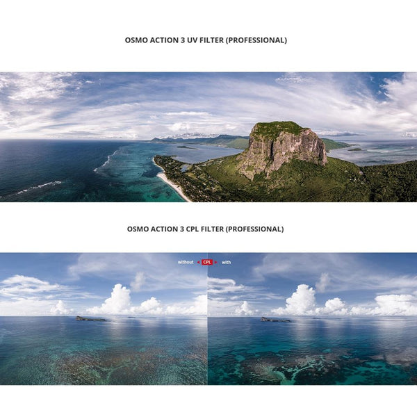 Pro Version Dji Action 3 Camera Lens Filter Set Ndpl 8 16 32 64 Filters