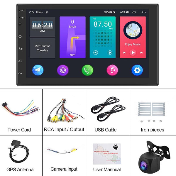 9 Inch Android Car Navigation Player + Ahd Camera Wifi 2 32G Universal Central Control Other Car Video