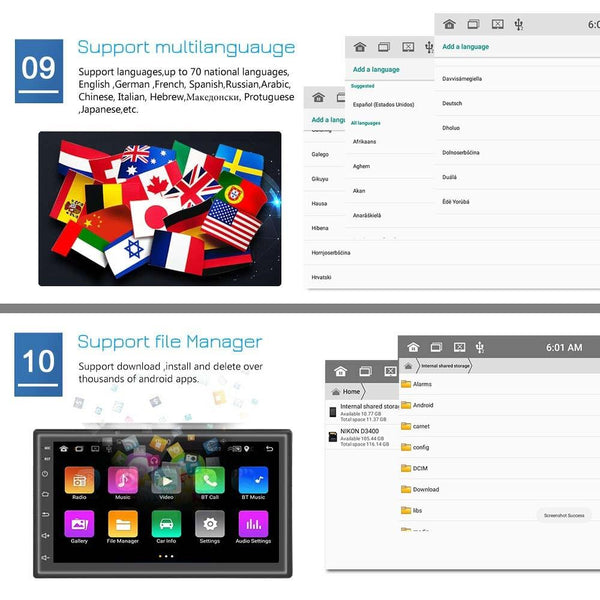 9 Inch Android Car Navigation Player + Ahd Camera Wifi 2 32G Universal Central Control Other Car Video