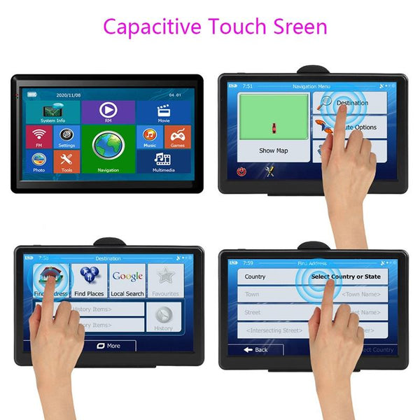 7 Inch Car Locator Technology Navigator 8G + 128M Resistive Screen Fm / Tf Card North America Map Other Car Audio