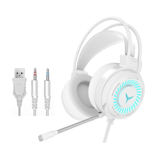 2 Pack G58 Gaming Headset With Mic 2M Cable White Colourful 3.5Mm Headsets