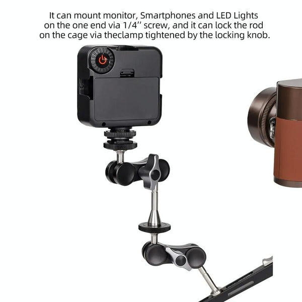 Versatile Dual Ballhead Magic Arm For Camera And Monitor Mounting Other Camera & Photo Accs