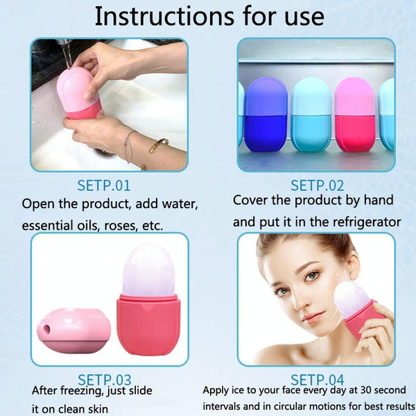 Massage Ice Tray For Eye Bags Arms And Thighs Capsule Black Massagers